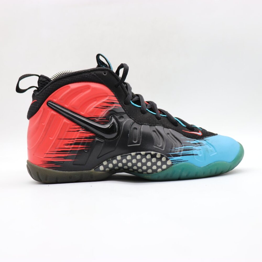 Nike Air Foamposite Pro Spiderman Youth 5Y Women’s 6.5 Red Blue 644792-400